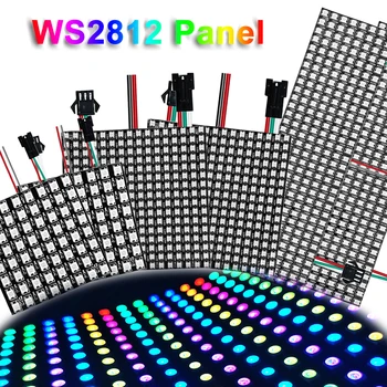 DC5V WS2812B RGB Led Panel Light Digitalni Fleksibilan Modul WS2812 S Pojedinačno Адресуемым piksela stopu Матричным Ekrana 8x8 16x16 8x32