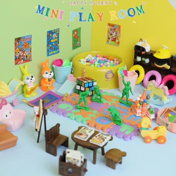 Minijaturni kućica za lutke 1: 12, dječje igračke-simulatori, kuća lutaka, mini-model uređenja spavaće sobe, igračke-nakit