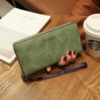 Novi ženski dug novčanik, Koreanska verzija torbe, višenamjenska torba za kartice, mobilni novčanik novčanik, ženski spona za novac