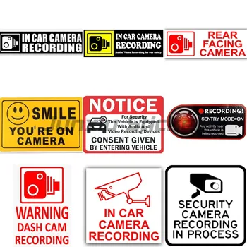 Video rekorder u automobilu, kamera za video snimanje, Vinil pribor, Naljepnice za prozore laptop, kamiona, moto, podesivo