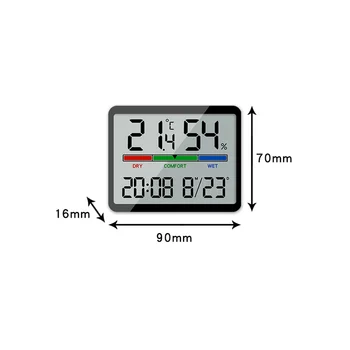 Digitalni Alarm Mjerač Temperature i Vlage Sat Multifunkcionalni Domaće Potrošačke E-Alarm-A