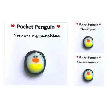 2022 Mali džep zagrljaju Pingvin, Slatka je ukras u obliku životinja u obliku džep zagrljaja Pingvin, Poseban ukras u obliku džepa Pingvin na memoriju, Slatka životinja