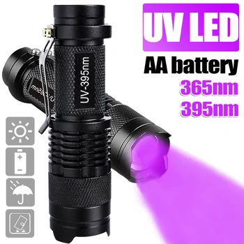 UV Svjetiljka Scalable Mini-Ultraljubičasto Lampa Mrlja Urina Domaćih Životinja Novac Detektor Škorpiona Alati 365нм 395нм Prijenosni Rasvjeta Alati