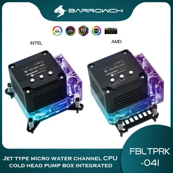 Barrowch AM5 CPU Block Pump Monitor Za Intel LGA 1200 115XX99 AM3 AM4 AIO Hladnjak za Vodu ARGB Akril ITX Kućište Dio FBLTPRK-04I