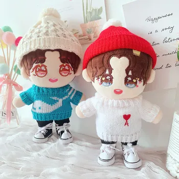 odjeća pliš lutke 20 cm, вязаная kapa, džemper sa životinjama kit, hlače, pribor za korejski lutke Kpop EXO Idol, dar za ljubitelje odjeće za lutke