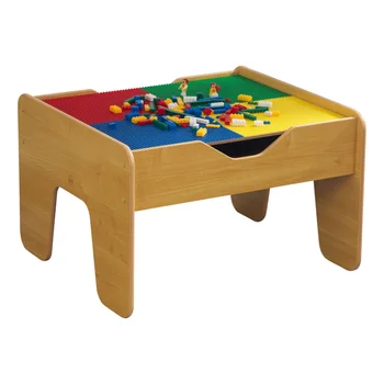 Reverzibilni drveni stol za treninge s ploče i паровозиком, prirodni, za djecu od 3 godine