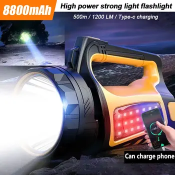 Prijenosni Moćna Led Svjetiljka snage 20 W, Ulica Ručni Reflektor, USB-Punjiva Reflektor, Vodootporan Svjetiljku Long Shot King