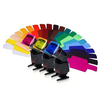 20ШТ filtera u boji za kamere, gornja bljeskalica, jednofazni gelovi za bljeskalice, rasvjetu filter za bljeskalicu
