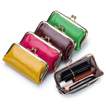 Ženske torbice od kože kravlja koža, moderan dug novčanik-клатч nošenje u retro stilu, torba za novac za žene, jednostavna zlatna torba za pohranu, torbicu za telefon