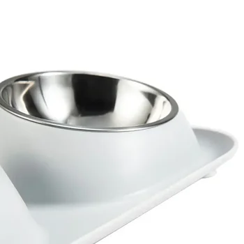 Zaštitne posude Posuda za hranu za štence mačke Ulagač od nehrđajućeg čelika s нескользящим vratom Dual zdjela za pse поилка za kućne ljubimce