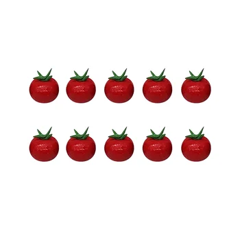 10 kom. Gline kuća lutaka u mjerilu 1:12, Voće, Povrće, Minijaturni paradajz za lutkarsku kuhinja igračaka