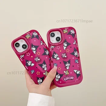 Kawai Куроми Zvijezda s Nevidljivim Nosačem Crtani Prozirne predmete Za Telefone iPhone 15 14 13 12 11 Pro Max Stražnji Poklopac Y2k Poklon Za Djevojke