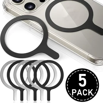 Magnetsko prsten za MagSafe Ring Univerzalni je prsten s metalik naljepnica za mobilni telefon Bežični punjač za iPhone 15 14/13 Pro Max Samsung