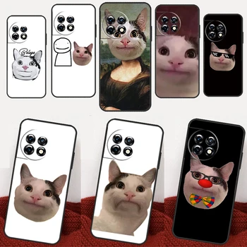 Torbica s Nasmijana Lica Beluga Mačka Meme za OnePlus 11 10 8 9 Pro 9R 9RT 8T 10T Nord 2T CE 2 3 Lite N100 N30 N20 N10 Torbica