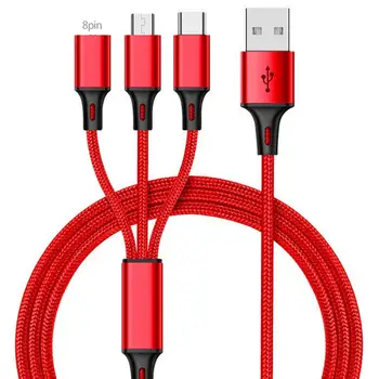 USB kabel 3 U 1 Kabel za Punjač Micro USB Type C Sa Nekoliko Usb Kabel za Brzo Punjenje Za iPhone 13 12 11 Pro Max