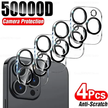 4kom Zaštitno staklo punu pokrivenost za Iphone 15 Pro Max Plus 15Pro Zaštita kamere iphone15 Pro Max Prozirna zaštita objektiva