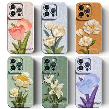 Luksuzne predmete za telefone Flower 13Pro za iPhone 14 Pro Case Funda iPhone 11 12 13 Pro XS Max X XR 14Plus 7 8 Plus SE 2020 Cover Coque