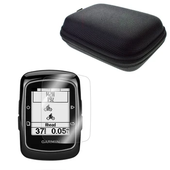 Prozirna zaštitna folija za LCD zaslona, zaštitna folija za kožu + zaštitna torbica, prijenosna torba za шоссейного/planinskog biciklizma, GPS Garmin Edge 200/500