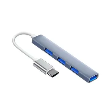 USB C HUB 2.0 Type C 4-Port Мультиразветвительный Adapter USB OTG za Macbook Pro 13 15 Air M1 Pro HUAWEI Pribor za PC, nintendo