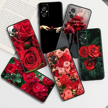 Prekrasne Crvene Ruže Za Xiaomi Redmi 12C 11A 11 10C 10X9T 9C 9AT 9A 7A 8A S2 6A A1 Plus Crna Mekana Torbica Za Telefon od TPU
