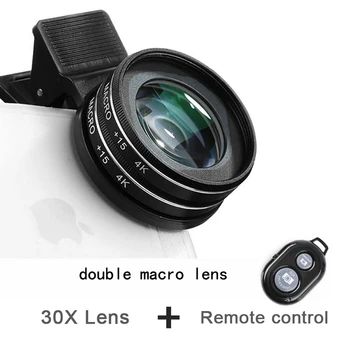 37 Mm 15X makro objektiv 4K HD Profesionalna Fotografija Objektiv Fotoaparata Telefona za Trepavice dijamantni Nakit 30X makro objektiv za smartphone