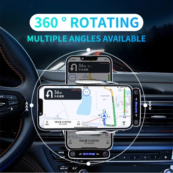 Auto držač telefona Okruglo oduška Univerzalni telefonska podrška u automobilu Nosač GPS za iPhone 13 14Pro Max Xiaomi