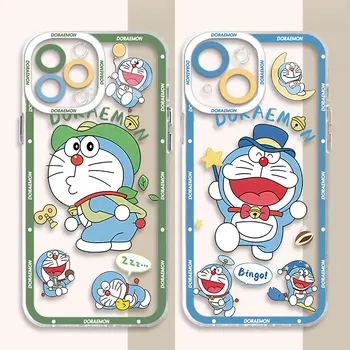 Torbica-oglas za Redmi 12C 10C 10 9 Note 8 9 10 11 Pro 12 9C 10A 9T 9A Note 10 Branik Funda Crtani Doraemon Prozirno Meko