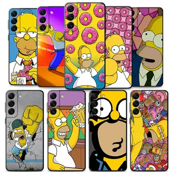 Zabavne Anime the Simpsons Torbica Za Telefon Samsung Galaxy S23 S21 S22 S20 Ultra Plus S20 S21 FE S10 S10e S7 S8 S9 5G Silikonska Ljuska