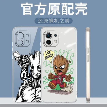 Groot Baby Superheroj Torbica Za Telefon Xiaomi Mi 12X12 11 11T 11i 10T 10 Pro Lite Ultra 5G 9T 8 A3 Prozirni Poklopac