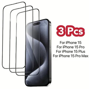 3pcs HD Full Cover Kaljeno Staklo Za iPhone 11 12 13 14 15 Pro Max Zaštitnik Ekrana Za iPhone XS XR Max 7 8 Plus Staklo Film