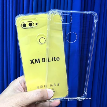 Za Xiaomi Mi 8 Lite Soft Bistra zračni jastuk šok-dokaz Silikonska Torbica od TPU