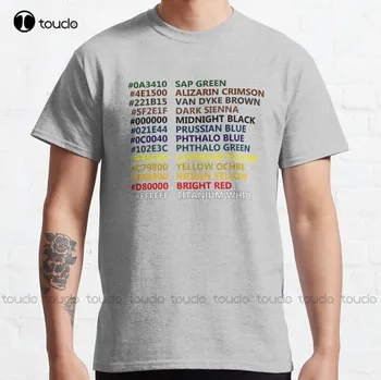 Nova klasična majica Happy Little Colors, хлопковая t-shirt S-3Xl, pamučne majice za žene i muškarce na red, dar za mlade, uniseks na red