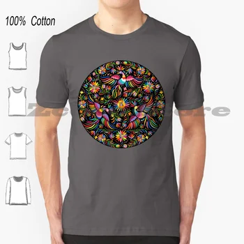 Uzorak: 100% Pamuk, muška i ženska soft moda majica, ukras, okićen ukras, Ptica, Cvijet cvijeće, lokalni folklor