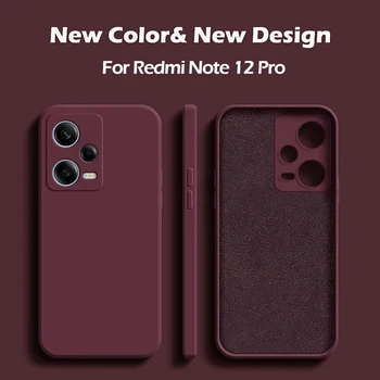 Za Redmi Note 12 Pro Plus Torbica Kvadratnom Tekući Silikon Mekana Torbica Za Xiaomi Redmi Note 12 Turbo Note12 Pro Plus Torbica Za telefon 5G