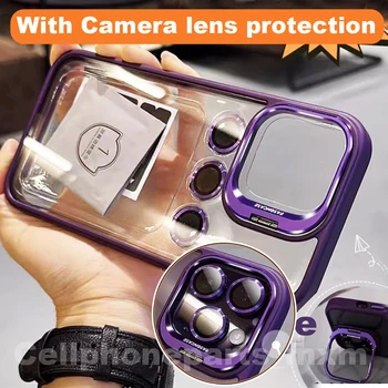 Zaštitni metalni prsten objektiva, punjač, torbica za telefon za iPhone 15 12 13 14 Pro Max 11, zaštitno staklo kamere, prozirni poklopac противоударная