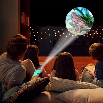 Svjetiljka-projektor, svjetiljku za slajd projektora, svjetiljku za slajd projektora, Dječji baklje za projektor morskih pasa zelene boje