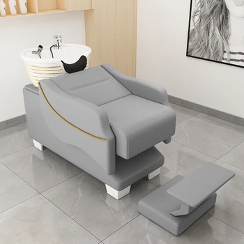 Luksuzni stručni stolice za pranje šamponom, procedure za stilista, salon za uljepšavanje, spa-noćenje za pranje kose, namještaj Cadeira Hairsalon LJ50SC