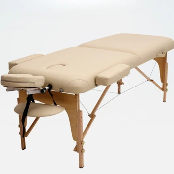 Prijenosni masažna krevet sa zadebljanjem, sklopiva plastična drveni spa masažna krevet, luksuzno stolica sa sklopivim naslonom, namještaj salona Lettino Massaggio WZ50MB
