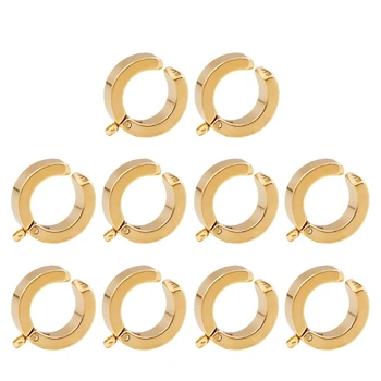 10 Komada malih naušnica-obruča od nehrđajućeg čelika, okrugle naušnice, okrugle naušnice, nakit za body piercing, ženski nakit pribor