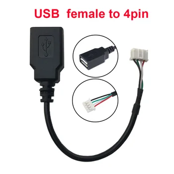 15 cm Priključak USB 2.0 priključkom PH2.0mm 4-pinski produžni kabel za spajanje usb podatkovnog kabela, priključak za popravak 28AWG