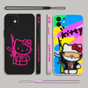Sanrio Strme Torbica Za Telefon Hello Kitty Xiaomi Redmi Note 12 11 11T 10 10S 9 Pro Plus 10C 9A 9C 9T K40 K50 4G 5G S Remenom Za ruku