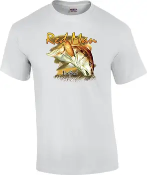 Majica za morski ribolov Redfish Redman.