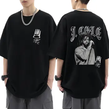 Reper Jay Cole Hip-Hop Majice Moderan Vintage Muške, Ženske Prevelike Kvalitetne Pamučne Svakodnevne Majice Harajuku Ulica Muška