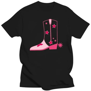Ženska t-shirt velike veličine Inktastic Slatka Western Cowboy Boot, kvalitetna majica Kaubojka Pink za djevojčice