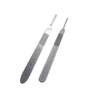 1 kom. Ručka noža za oko kirurgija, ne sadrži nečistoće Čelik/titan, olovke i oštrice Bard-parker, Veterinarska oftalmološki alat 12,5/14 cm