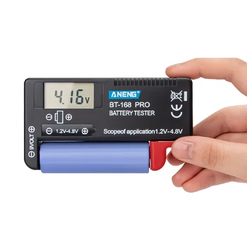 Tester baterija s digitalnim zaslonom Bt-168 Pro može mjeriti baterije 18650