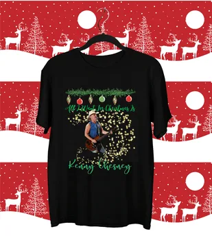 Sve što želim za Božić, - to je crna majica Kenny Chesney u prirodnoj veličini S-5XL 3A1135