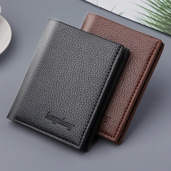 Muški novčanik ultra-tanki Soft novčanik od umjetne kože, mini torbicu za kreditne kartice, držač za kartice, muški kožni novčanik Tanak