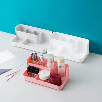 Jednostavan Organizator za šminkanje Kutija za pohranu šminke u kupaonici Organizator za kozmetiku na radnom stolu u uredu Kutija za pohranu šminke i nakita Kontejner za svim vrstama stvari