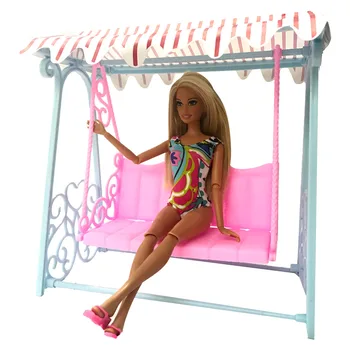 Lutkarske pribor NK Jedan Set Princess, Slatka vrtne ljuljačke za lutke Barbie, namještaj za dollhouse Kurhn, igračke za djecu